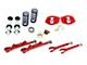 BMR Drag Race Suspension Package with Chromoly Control Arms; Red (10-15 Camaro)