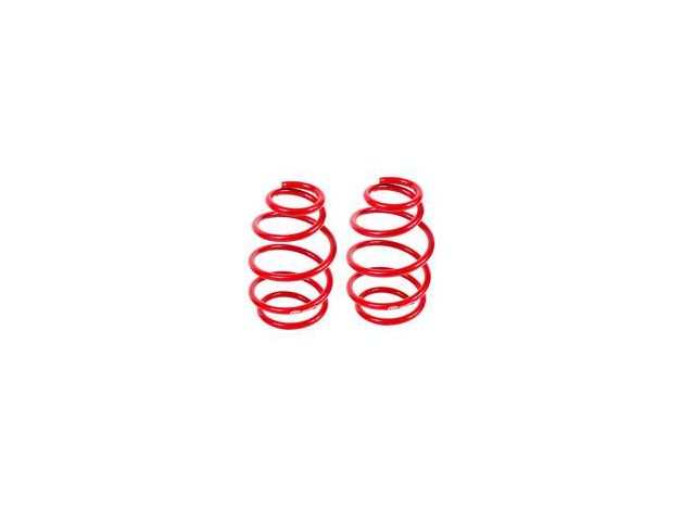 BMR Front Lowering Springs; 1-Inch Drop; Red (10-15 V8 Camaro Coupe)