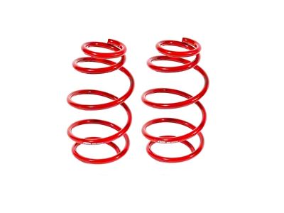 BMR Front Lowering Springs; 1.20-Inch Drop; Red (10-15 V6 Camaro Coupe)