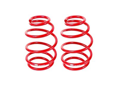 BMR Front Lowering Springs; 1.40-Inch Drop; Red (10-15 V8 Camaro Coupe)