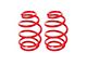 BMR Front Lowering Springs; 1.40-Inch Drop; Red (10-15 V8 Camaro Coupe)