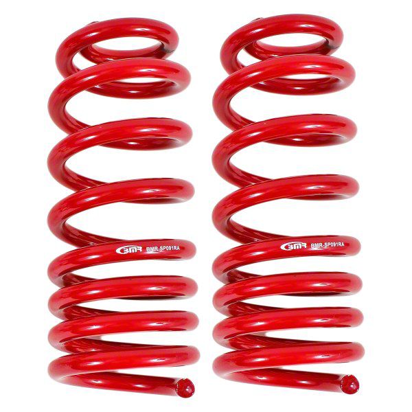 BMR Camaro Front Lowering Springs; Handling Version; Red BMRSP091R (93