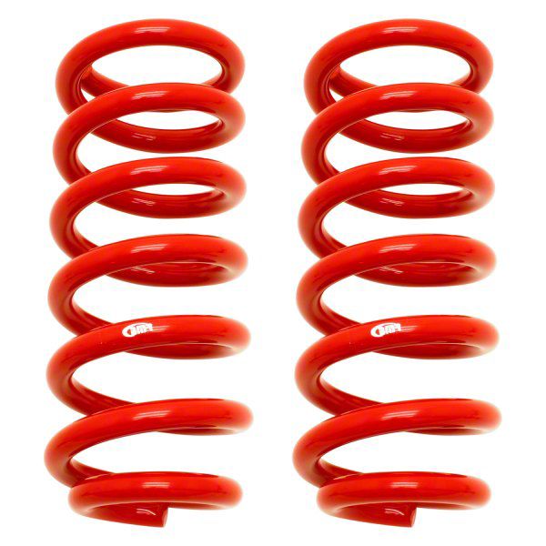 BMR Camaro Front Lowering Springs; Red BMRSP002R (9302 Camaro) Free