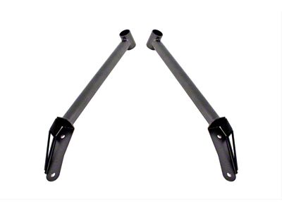 BMR Front of Rear Cradle Chassis Brace; Black Hammertone (16-24 Camaro)