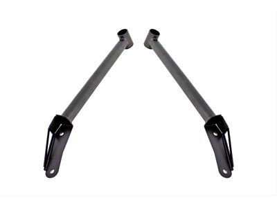 BMR Front of Rear Cradle Chassis Brace; Black Hammertone (16-24 Camaro)