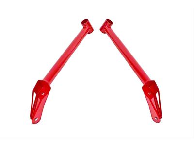 BMR Front of Rear Cradle Chassis Brace; Red Hammertone (16-24 Camaro)