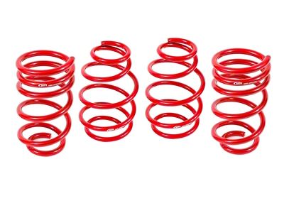 BMR Front and Rear Lowering Springs; 1-Inch Drop; Red (10-15 V8 Camaro Coupe)