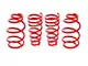 BMR Front and Rear Lowering Springs; 1.20-Inch Drop; Red (10-15 V6 Camaro Coupe)