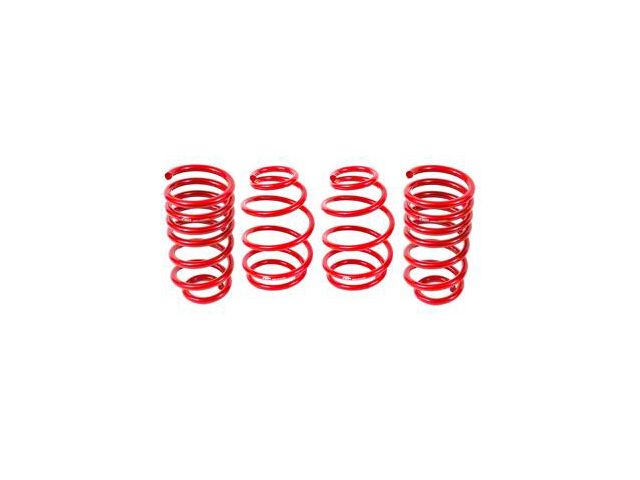 BMR Front and Rear Lowering Springs; 1.40-Inch Drop; Red (10-15 V8 Camaro Coupe)