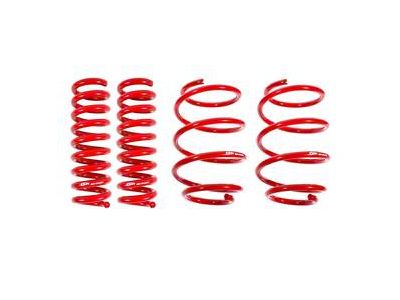 BMR Front and Rear Lowering Springs; Performance Version; Red (16-24 V8 Camaro)