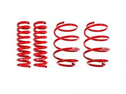 BMR Front and Rear Lowering Springs; Performance Version; Red (16-23 V8 Camaro)