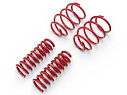 BMR Front and Rear Lowering Springs; Performance Version; Red (16-24 V8 Camaro)