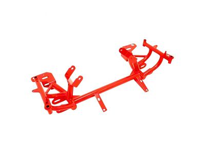 BMR K-Member with LS1 Motor Mounts; Pinto Rack Mount; Red (98-02 5.7L Camaro w/ Turbocharger)