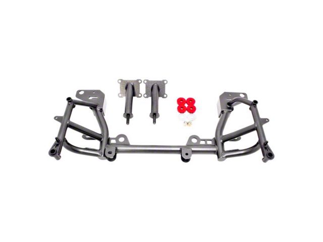 Ls1 Rear Mount Turbo BMR Camaro K-Member with LS1 Motor Mounts; Standard Rack Mount; Black ...