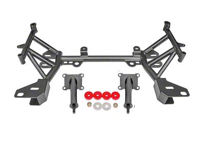 BMR K-Member with LS1 Motor Mounts; Standard Rack Mount; Black Hammertone (98-02 5.7L Camaro w/ Low Mount Turbocharger)