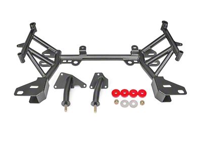 BMR K-Member with LT1 Motor Mounts; Factory Rack Mount; Black Hammertone (93-97 5.7L Camaro)