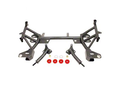 BMR K-Member with Small/Big Block Chevy Motor Mounts; Pinto Rack Mount; Black Hammertone (93-02 Camaro)