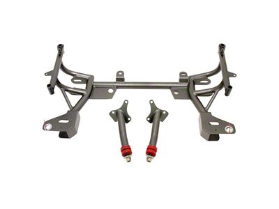 BMR K-Member with Small/Big Block Chevy Motor Mounts; Standard Rack Mount; Black Hammertone (93-02 Camaro w/ Turbocharger)