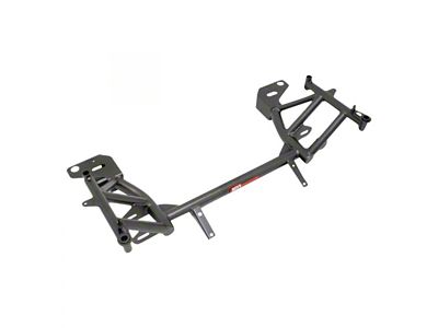 BMR K-Member without Motor Mounts; Pinto Rack Mount; Black Hammertone (93-02 Camaro)