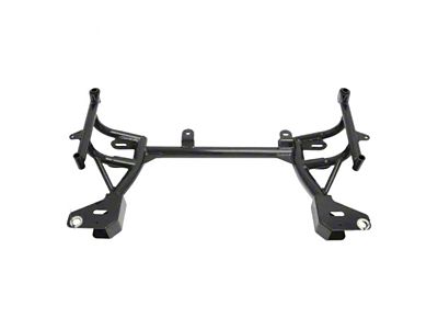 BMR K-Member without Motor Mounts; Standard Rack Mount; Black Hammertone (93-02 Camaro w/ Turbocharger)