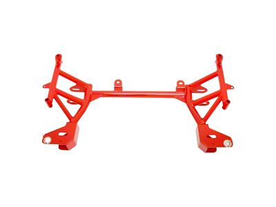 BMR K-Member without Motor Mounts; Standard Rack Mount; Red (93-02 Camaro)