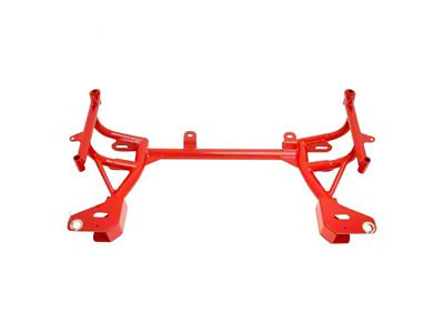 BMR K-Member without Motor Mounts; Standard Rack Mount; Red (93-02 Camaro w/ Turbocharger)