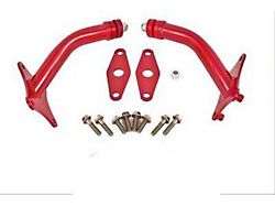 BMR Motor mount Kit with Integrated Stands; Polyurethane; Red (16-24 V8 Camaro)