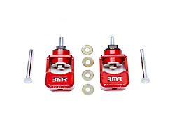 BMR Motor Mount Kit; Polyurethane Bushings; Red (10-15 V8 Camaro)