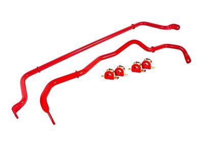 BMR Non-Adjustable Front and Rear Sway Bars; Red (16-24 Camaro Coupe)
