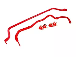 BMR Non-Adjustable Front and Rear Sway Bars; Red (16-24 Camaro Coupe)