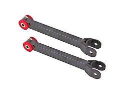 BMR Non-Adjustable Rear Lower Trailing Arms; Polyurethane Bushings; Black Hammertone (16-24 Camaro)