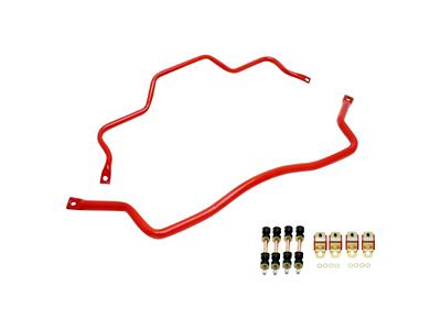 BMR Non-Adjustable Front and Rear Sway Bars; Red (93-02 Camaro)