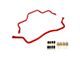 BMR Non-Adjustable Front and Rear Sway Bars; Red (93-02 Camaro)