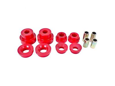 BMR Rear Cradle Bushing Kit; Polyurethane; Red (10-15 Camaro)