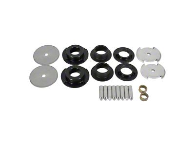 BMR Rear Cradle Lockout Bushing Kit; Black Anodized (16-24 Camaro)