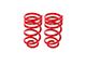 BMR Rear Lowering Springs; 1-Inch Drop; Red (10-15 V8 Camaro Coupe)
