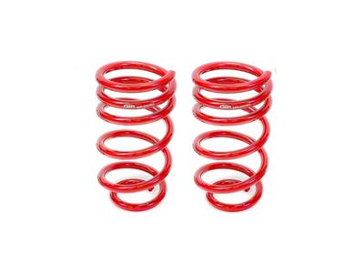 BMR Rear Lowering Springs; 1.25-Inch Drop; Red (10-15 V8 Camaro Coupe)