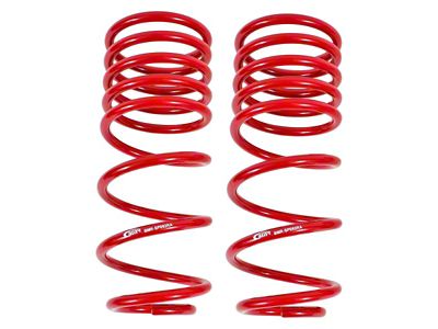 BMR Rear Lowering Springs; Handling Version; Red (93-02 Camaro)