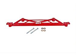BMR Rear of Rear Cradle Chassis Brace; Red Hammertone (16-24 Camaro)