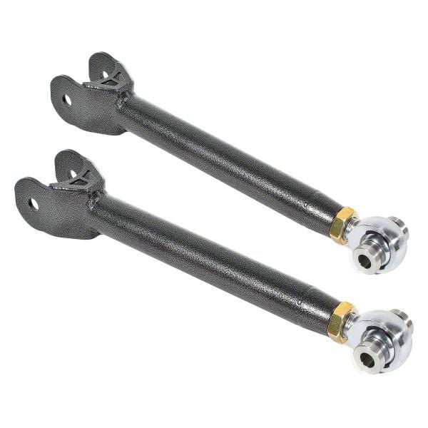 BMR 10-15 5th Gen Camaro Rear Adj. Rod Ends Toe Rods - Black Hammertone