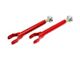 BMR Single Adjustable Rear Lower Trailing Arms; Rod Ends; Red (10-15 Camaro)