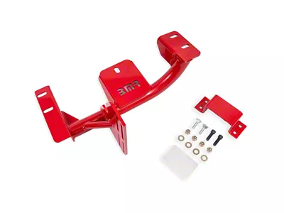 BMR TH350/Powerglide Transmission Torque Arm Relocation Crossmember; Red (93-97 5.7L Camaro)