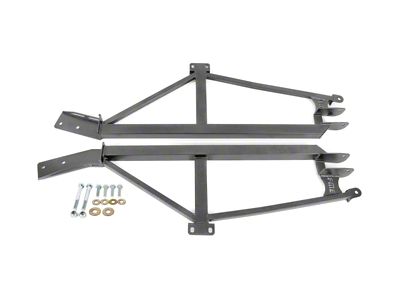 BMR Weld-On 4-Point Subframe Connectors; Black Hammertone (93-02 Camaro Coupe)