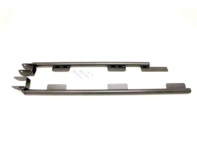 BMR Weld-On Tubular Subframe Connectors; Black Hammertone (93-97 5.7L Camaro Convertible)