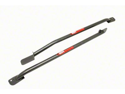BMR Weld-On Tubular Subframe Connectors; Black Hammertone (93-02 Camaro Coupe)