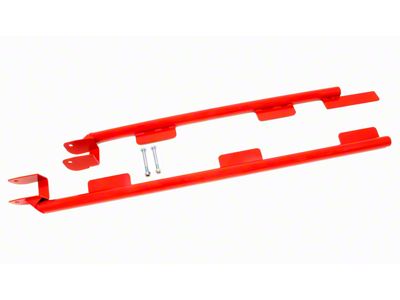 BMR Weld-On Tubular Subframe Connectors; Red (93-97 5.7L Camaro Convertible)