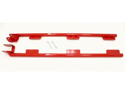 BMR Weld-On Tubular Subframe Connectors; Red (98-02 5.7L Camaro Convertible)