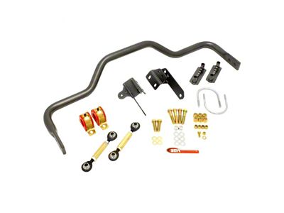 BMR Xtreme Rear Anti-Roll Bar Kit for 1.375 or 2.75-Inch Axles; Polyurethane Bushings; Black Hammertone (93-02 Camaro)