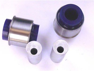 BMR 1.0 Degree Adjustable Front Radius Rod Bushing Kit; Blue (08-23 Challenger)