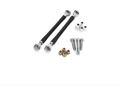 BMR Adjustable End Link Kit for Rear Sway Bar; Black (08-23 Challenger)